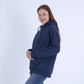 Navy Soft Melton Basic Hoodie