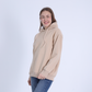 Beige Soft Melton Basic Hoodie