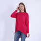 Fuchsia Comfy High-Low Pullover