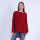 Burgundy Comfy High-Low Pullover