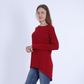 Burgundy Comfy High-Low Pullover