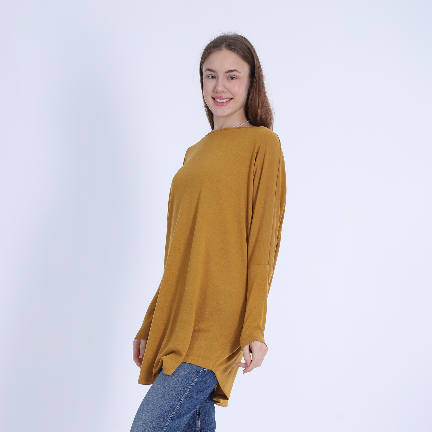 Mustard Cozy Plain Pullover