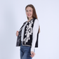 Black Self-Printed Knitted Vest