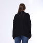 Black Half Neck Knitted Pullover