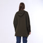 Olive Oversized Melton Hoodie