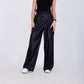 Black Wide Leg Leather Pants