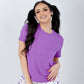 Purple Plain Basic T-Shirt