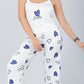 Purple Hearts Printed 2 Pieces Pajama Set