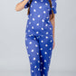 Purple Hearts Printed Pajama Set