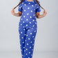 Purple Hearts Printed Pajama Set