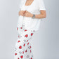 Red 3 Pieces Heart Print Pajama Set