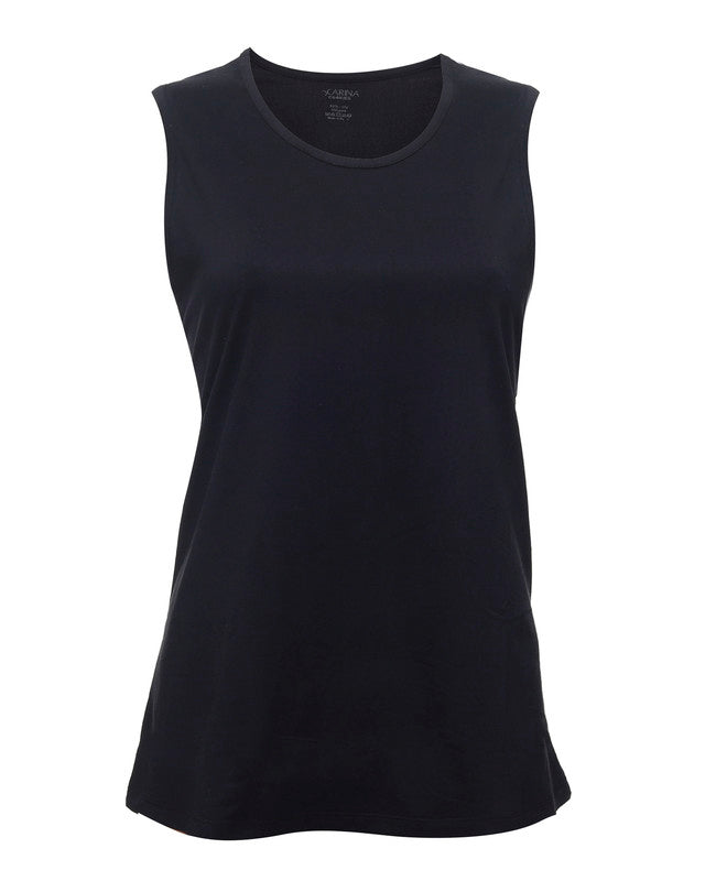 Sleeveless Crew Neck T-Shirt