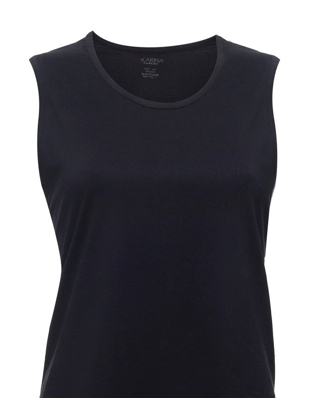 Sleeveless Crew Neck T-Shirt