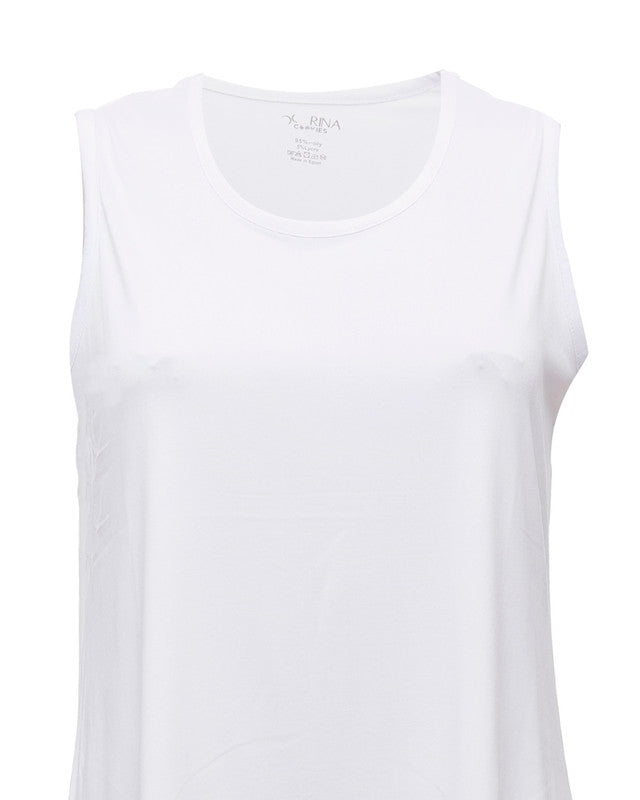Sleeveless Crew Neck T-Shirt