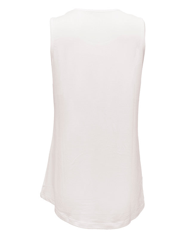 Sleeveless Crew Neck T-Shirt