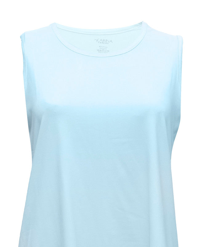 Sleeveless Crew Neck T-Shirt