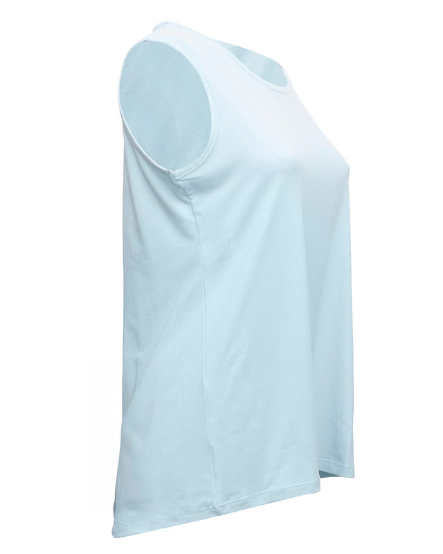 Sleeveless Crew Neck T-Shirt