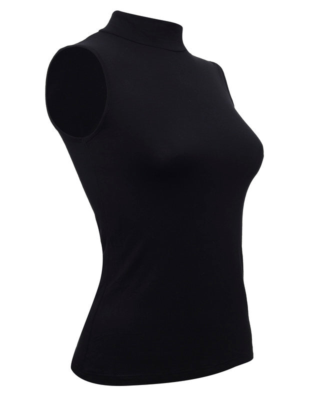 High Neck Sleeveless Top