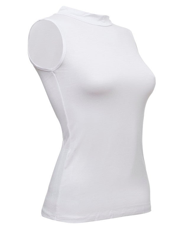 High Neck Sleeveless Top