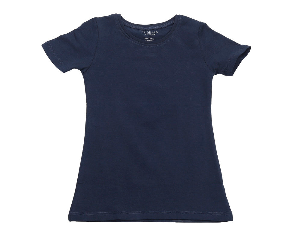 Girly Round Neck Short Sleeves Top