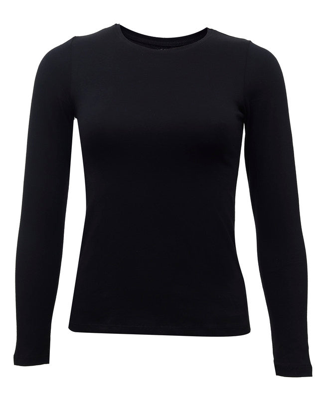 Round Neck Long Sleeve Top