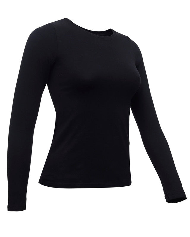 Round Neck Long Sleeve Top