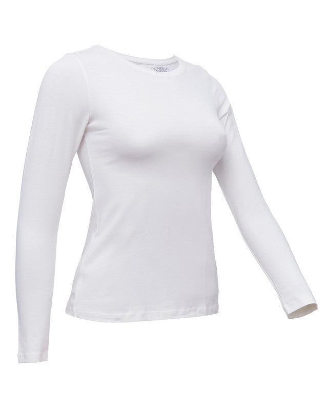 Round Neck Long Sleeve Top