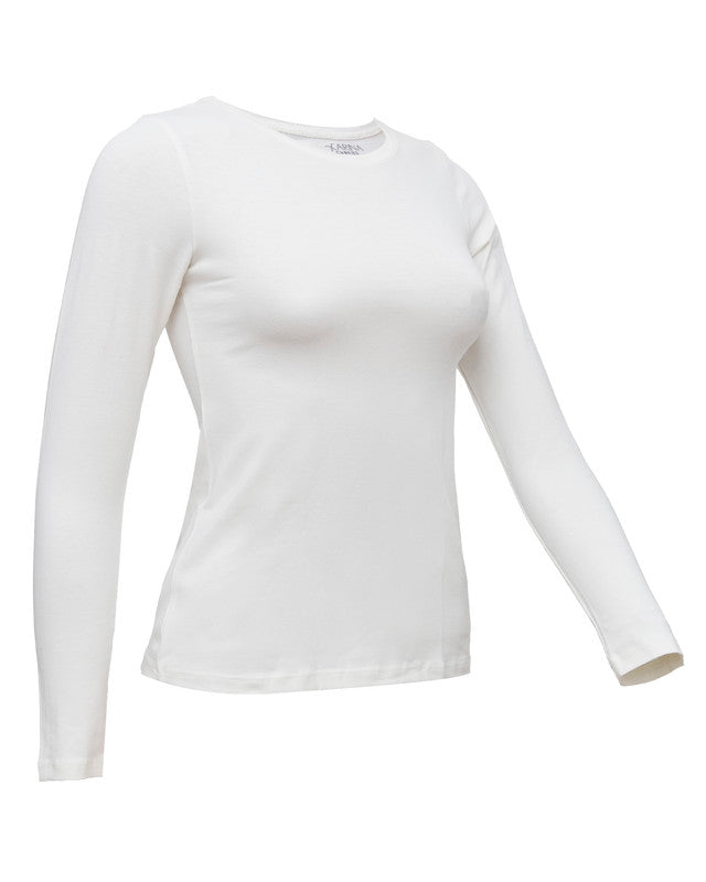 Round Neck Long Sleeve Top