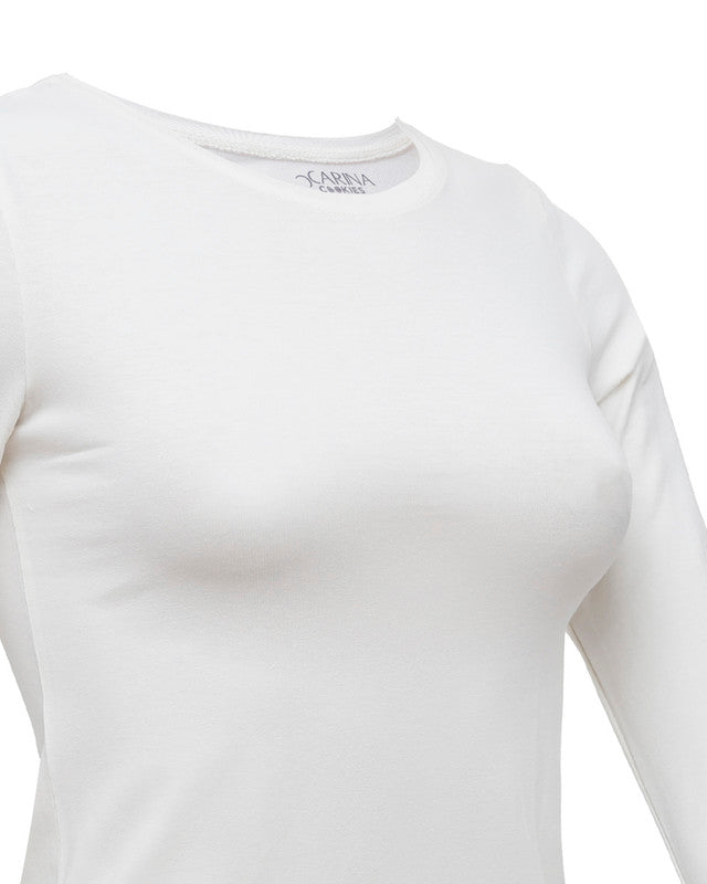 Round Neck Long Sleeve Top
