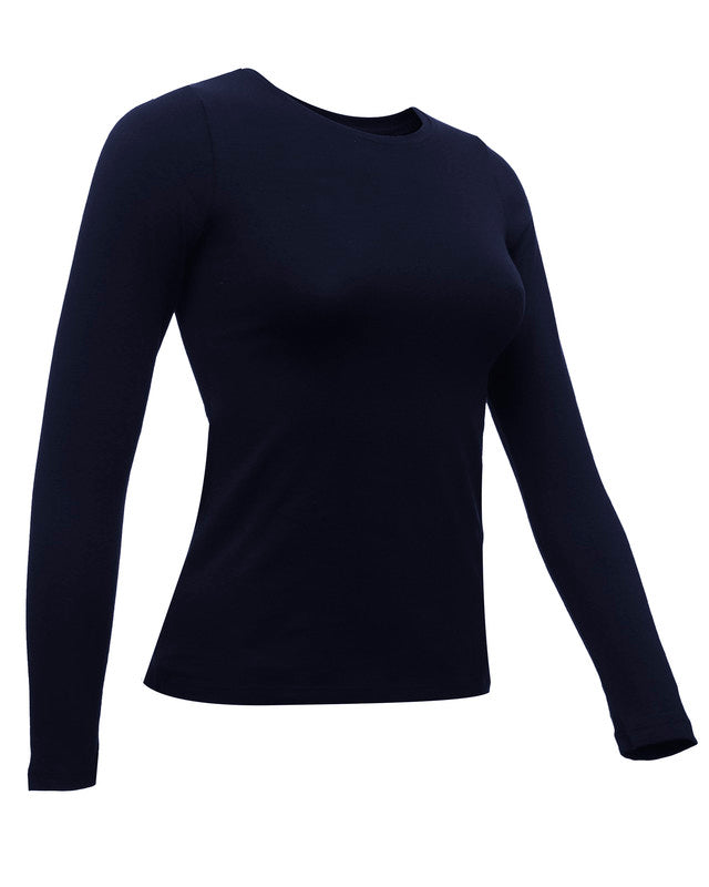 Round Neck Long Sleeve Top