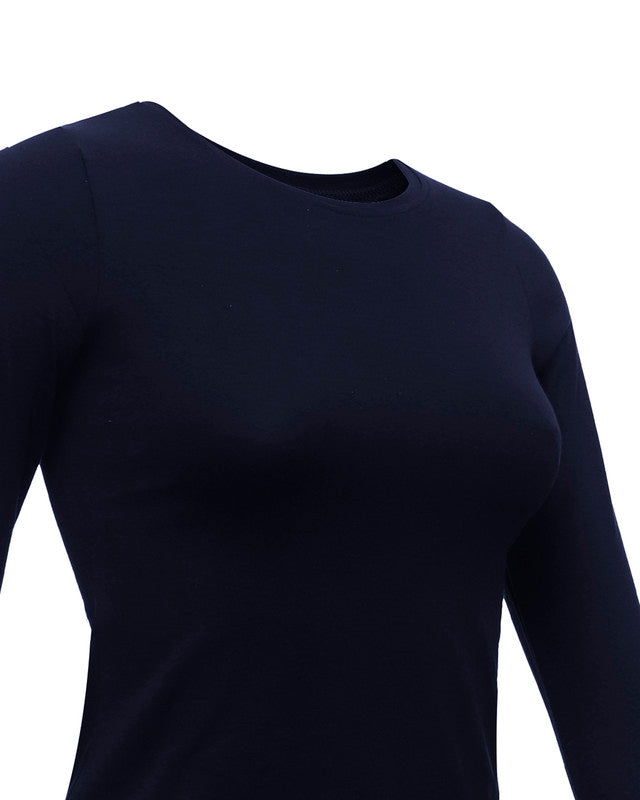 Round Neck Long Sleeve Top