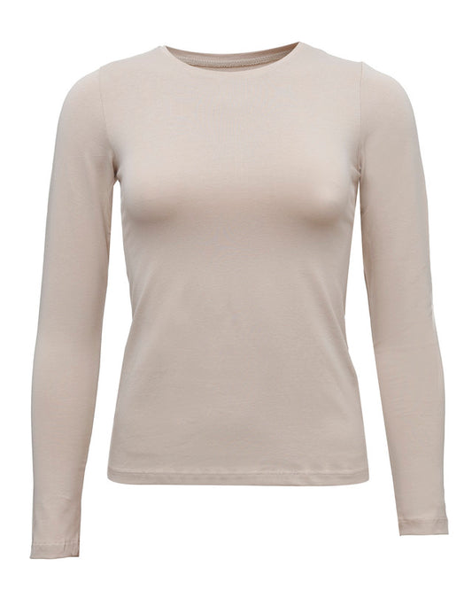 Round Neck Long Sleeve Top