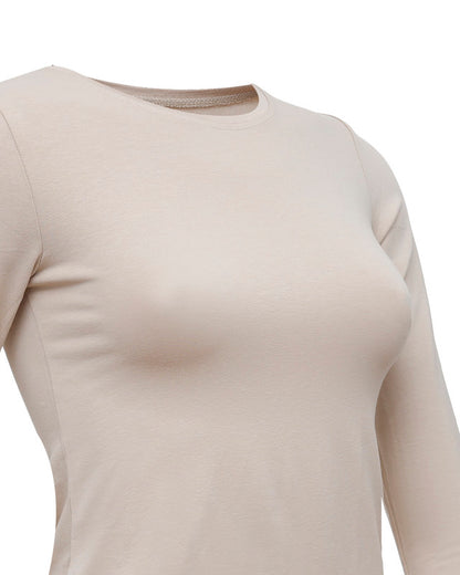 Round Neck Long Sleeve Top