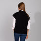 Black Neck Chain Knitted Vest