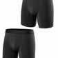 A Set of 2 Black Plain Cotton Boxers