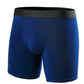 A Set of 2 Plain Cotton Boxers, Black & Blue