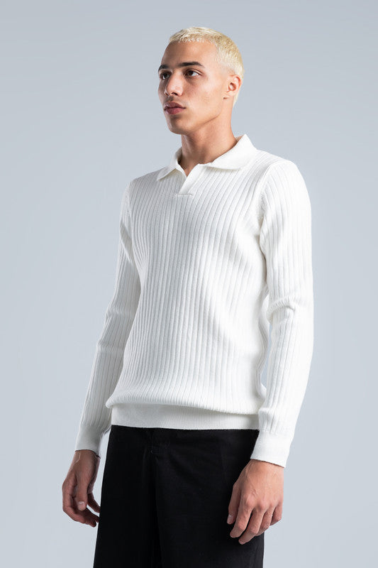 Off-White Soft Polo Pullover