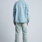 Light Blue Fringe Denim Shirt