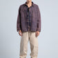 Dark Purple Front Pockets Denim Shirt