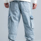 Light Blue Casual Cargo Jeans