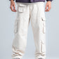 Light Beige Wide Leg Cargo Pants