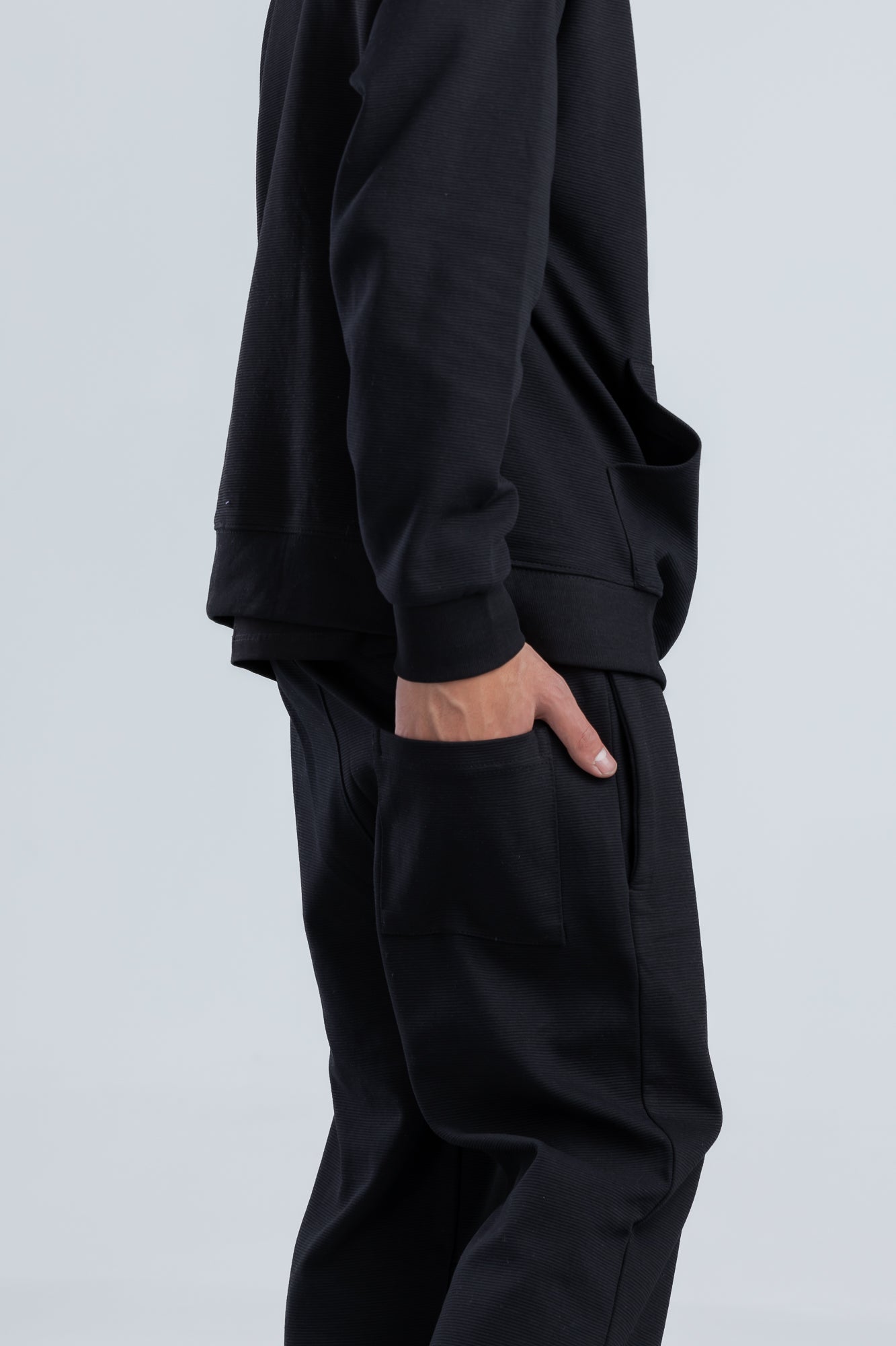 Black Cardone Regular Fit Sweatpants