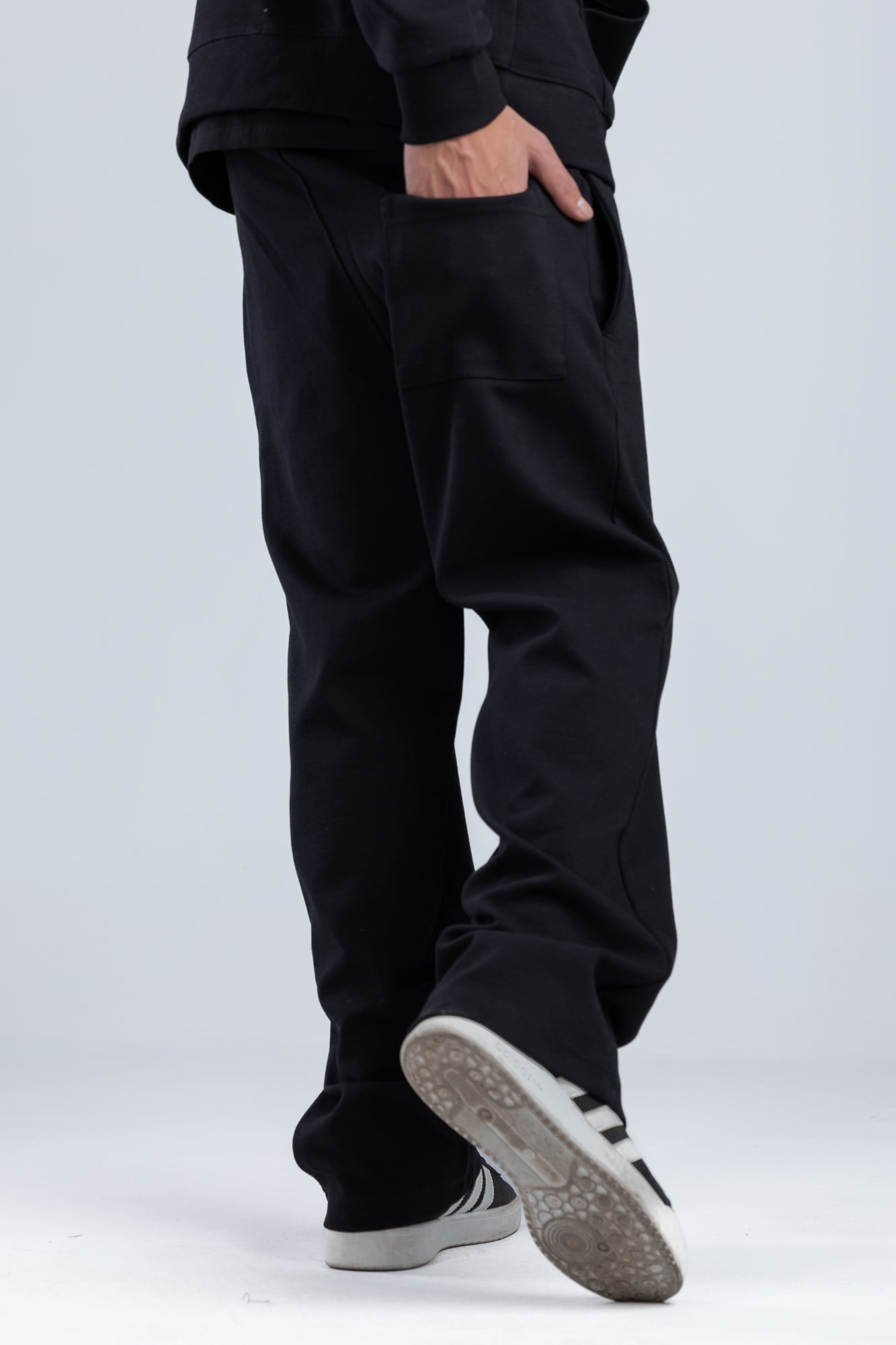 Black Cardone Regular Fit Sweatpants