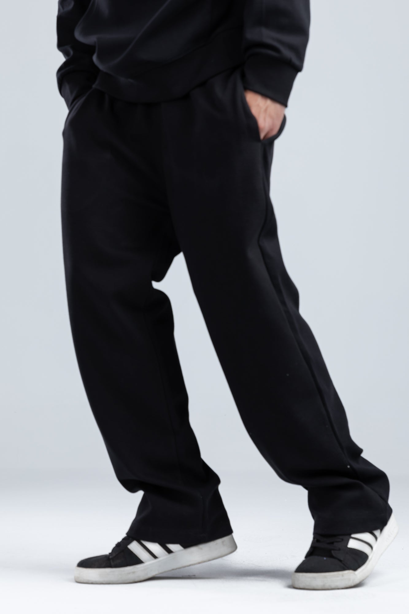 Black Cardone Regular Fit Sweatpants