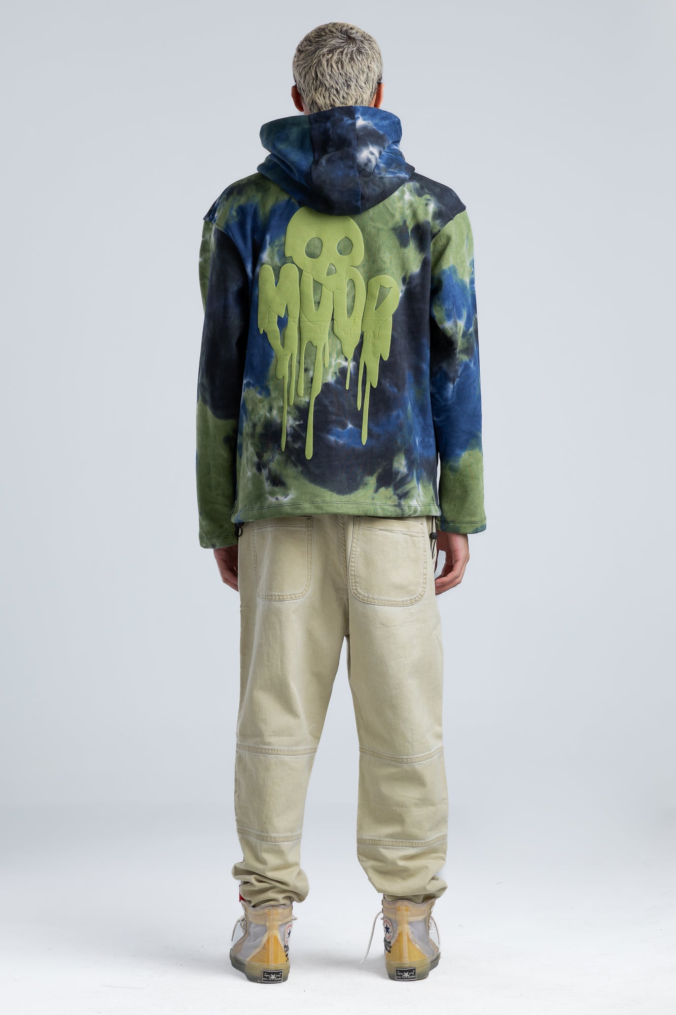 Tie-Dye Ghost Printed Hoodie