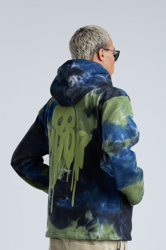 Tie-Dye Ghost Printed Hoodie