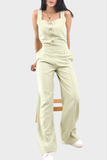 Okoye Pale Green Sleeveless Jumpsuit