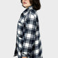 So-off Navy Wool Checked Shirt