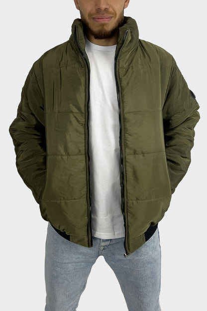 Olive Waterproof Puffer Men Jacket