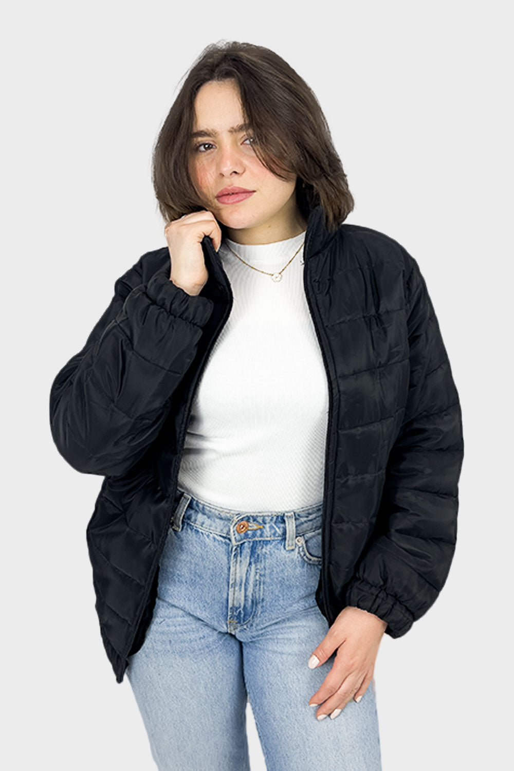 So-off Black Waterproof Puffer Jacket